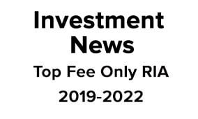 Investment News Top Fee Only RIA 2019-2022