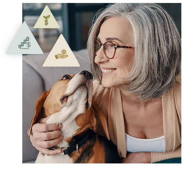 woman-with-dog-triangles